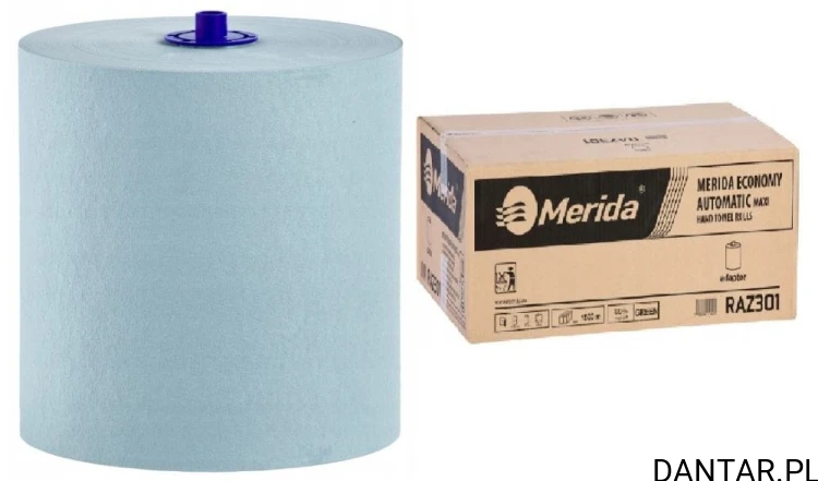 Ręcznik papierowy zielony z adaptorami Merida Economy automatic 250m maxi RAZ301 