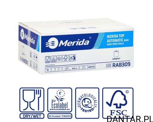 Ręcznik papierowy z adaptorami Merida top automatic RAB309  a6
