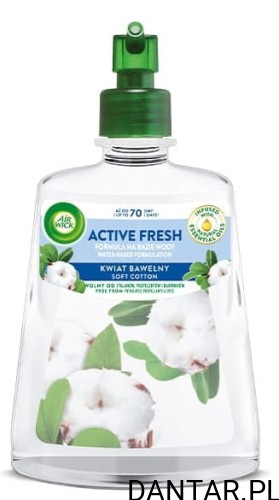 Air wick zapas 228ml active fresh kwiaty bawełny a1