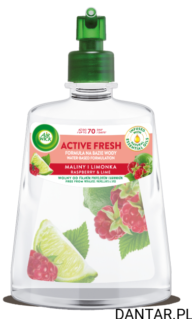 Air wick zapas 228ml active fresh maliny i limonka a1
