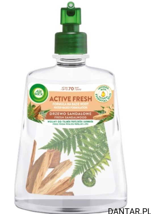 Air wick zapas 228ml active fresh drzewo sandałowe a1