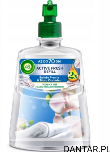 Air wick zapas 228ml active fresh świeże pranie a1