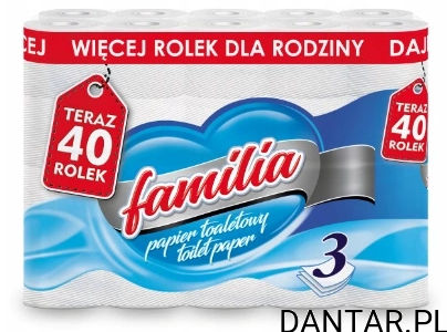 Papier toaletowy Familia 40 rolek 3w a40/3