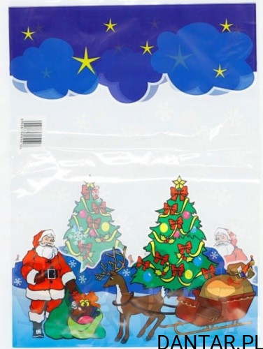 Woreczki na prezenty 30x40 mikołaj a50