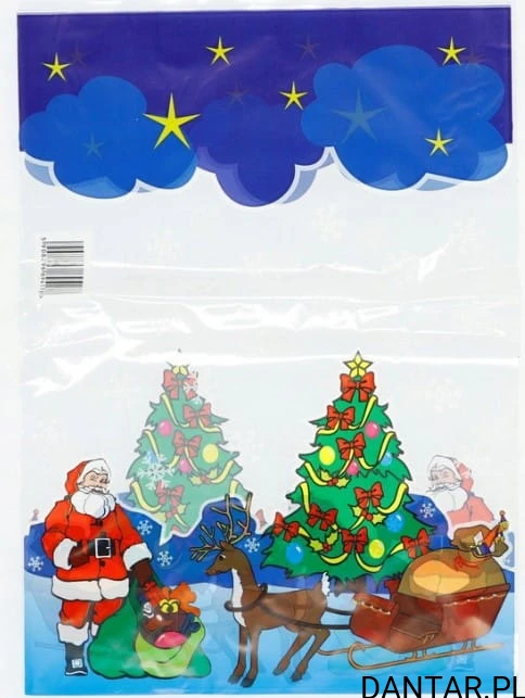 Woreczki na prezenty 30x40 mikołaj a50