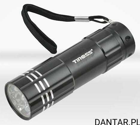 Latarka kieszonkowa TS-732 metal 9 led 