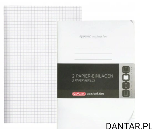 Zeszyt wkład do segregatora A4 40k Herlitz biały 