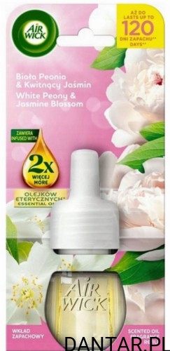 Air wick elektryk zapas 19ml biała piwonia i jaśmin a1/6