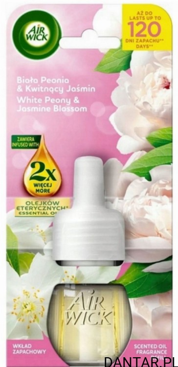 Air wick elektryk zapas 19ml biała piwonia i jaśmin a1/6