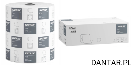 Ręcznik papierowy Katrin Plus system 2-warstwowy 150m a6 97449