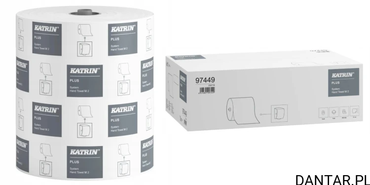 Ręcznik papierowy Katrin Plus system 2-warstwowy 150m a6 97449
