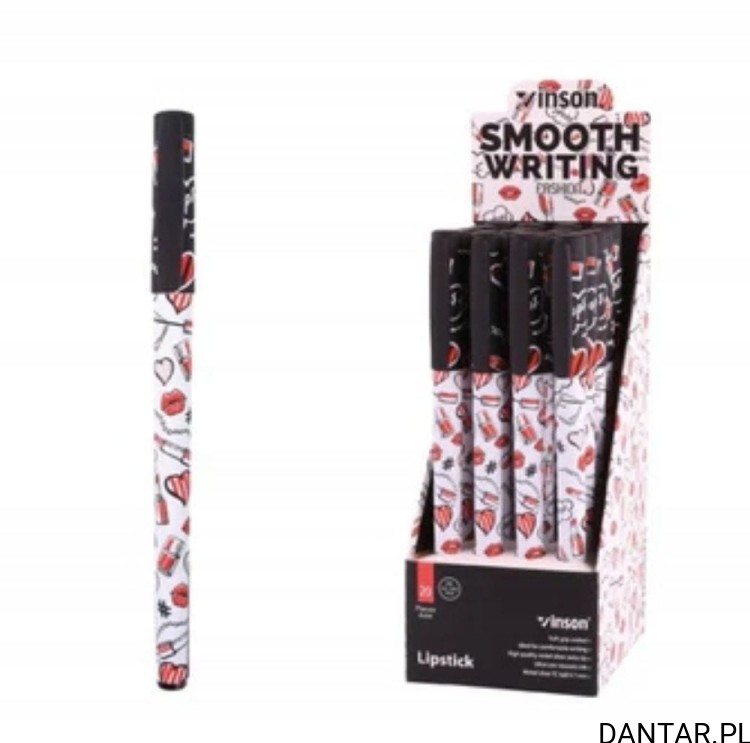 Długopis lipstick 0.7mm niebieski Vinson a1/20