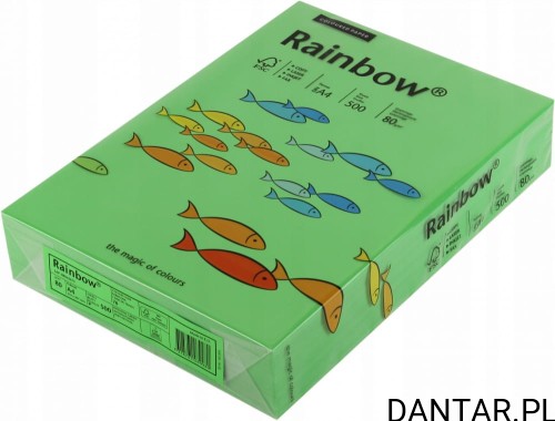 Papier ksero A4 ciemno zielony 80g R78 a500/5