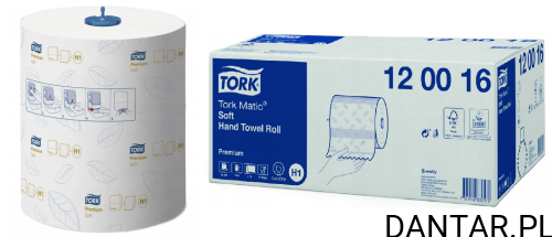 Tork H1 ręcznik w roli matic system biały 120m 2w 120016/290016 a1/6