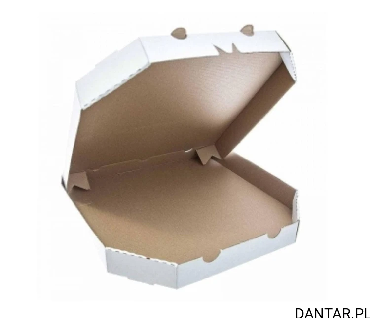 Karton na pizze 42 biały ścięty 400g/m2 a50 