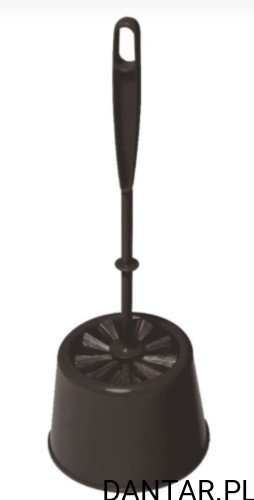 Szczotka wc komplet mini York czarna 6415 a1/33