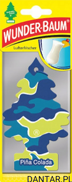 Choinka zapachowa do samochodu Wunder-Baum pinacolada a1/10