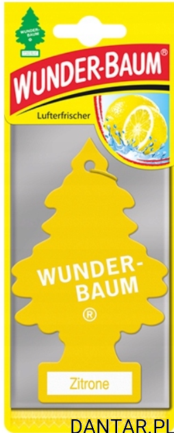 Choinka zapachowa do samochodu Wunder-Baum cytryna a1/10