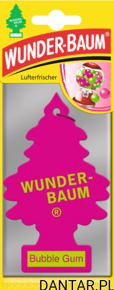 Choinka zapachowa do samochodu Wunder-Baum bubble gum a1/10