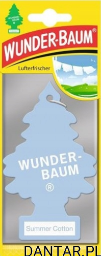 Choinka zapachowa do samochodu Wunder-Baum summer cotton a1/10