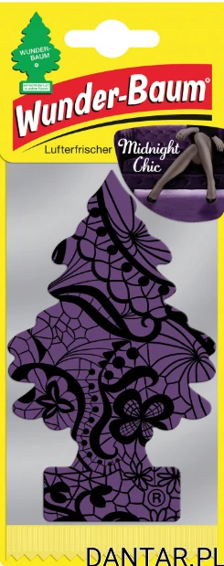 Choinka zapachowa do samochodu Wunder-Baum midnight chick a1/10