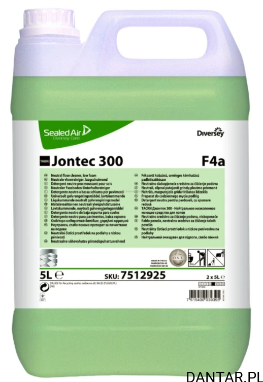 Preparat do mycia podłóg maszynowy neutralny 5l Jontec 300 Taski 