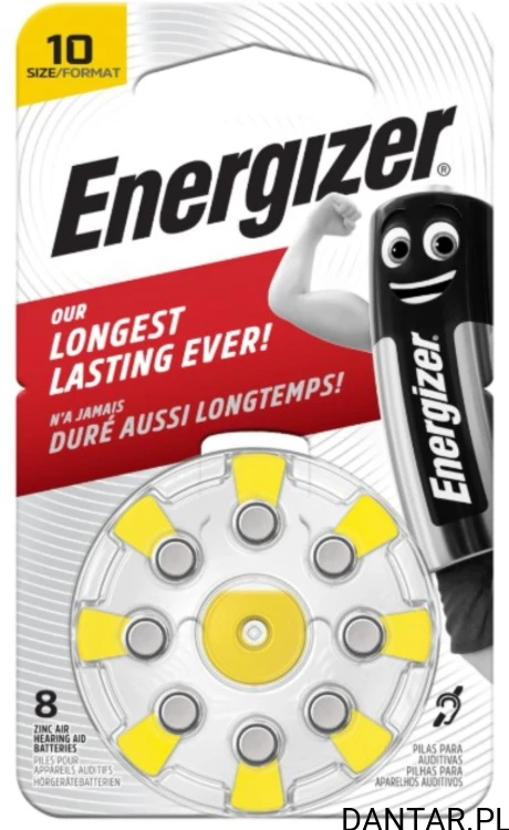 Bateria słuchowa ENERGIZER Ssize 10 PR70 AZ10DP8 a1/8