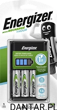 Ładowarka do akumulatorów Energizer CHVC5 + 4 akumulatory