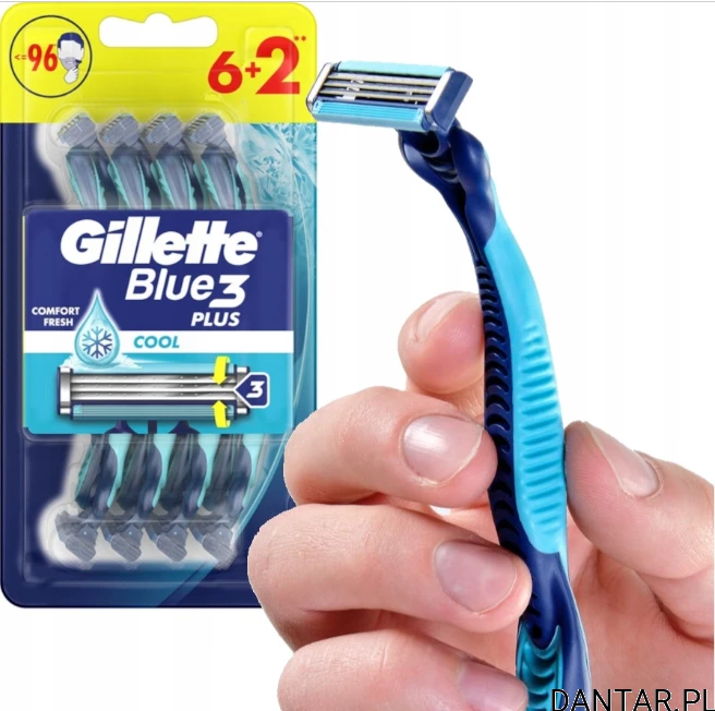 Maszynka jednorazowa do golenia GILLETTE blue3 plus 6+2 a8/6