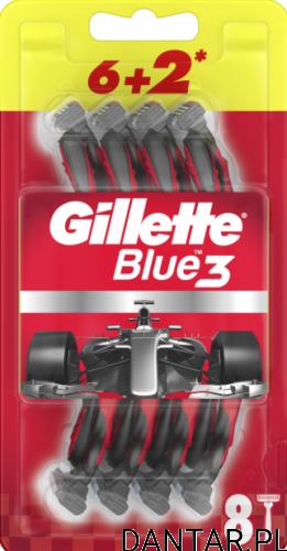 Maszynka Gilette blue 3 plus red 6+2