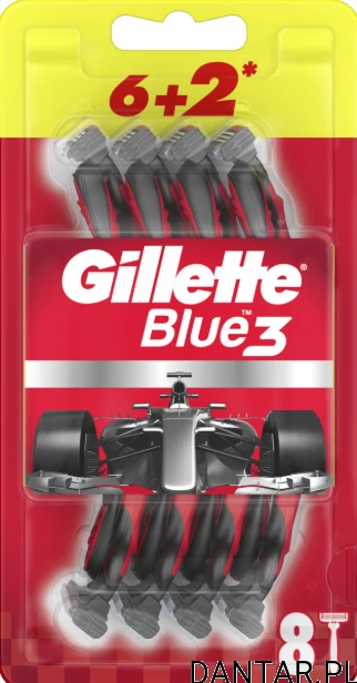 Maszynka Gilette blue 3 plus red 6+2