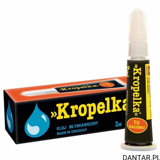 Klej kropelka 2ml czarna a1/6