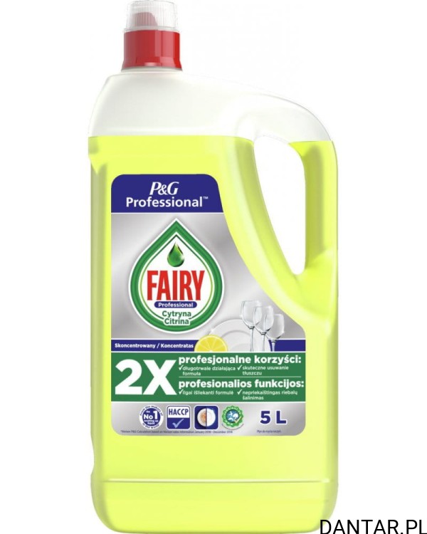 Fairy 5l płyn do naczyń lemon  a1/2/144