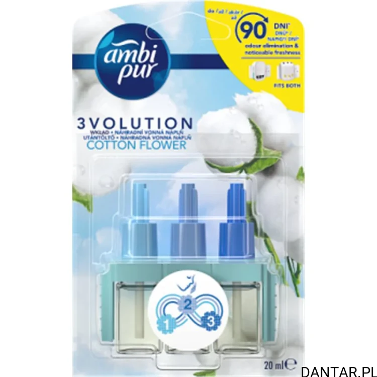 Ambi pur odświeżacz do kontaktu 3volution zapas 20ml cotton flower a1/9