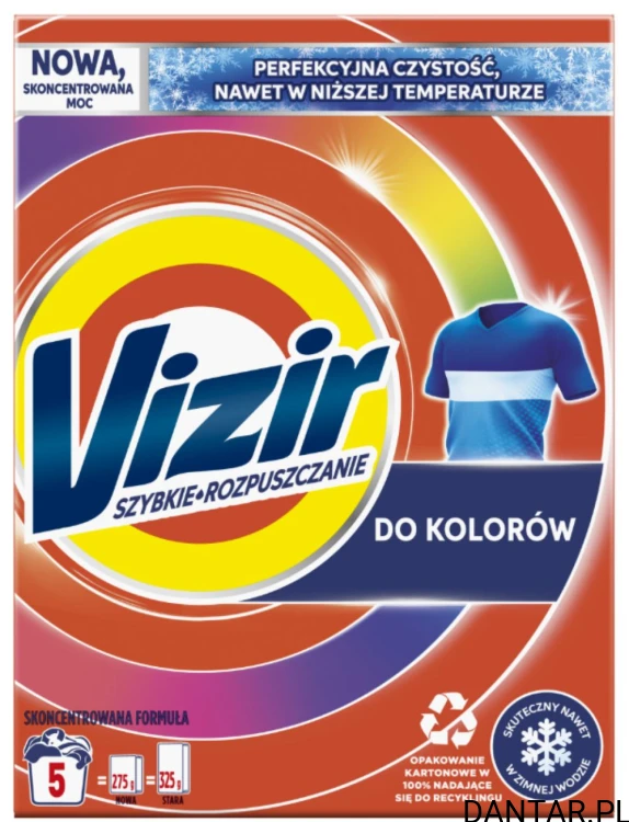 Proszek do prania Vizir 275g do koloru kartonik