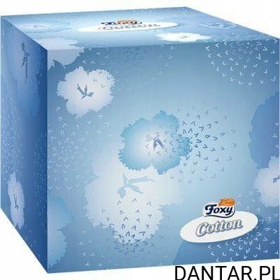 Chusteczki w kartoniku foxy cotton cube 3warstwy a60