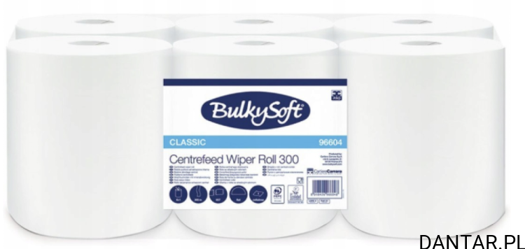 Ręcznik papierowy Bulky w roli centralnego dozowania 1W 300m 96604