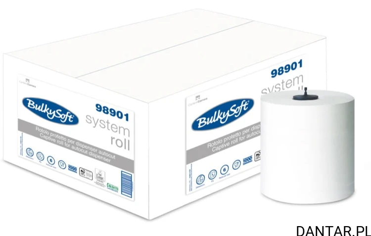 Ręcznik BulkySoft Autocut celul 3w biały 100mb a1/6 98901