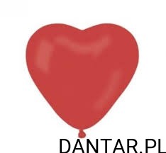 Balon serca małe a100 czerwony ciemne Gemar