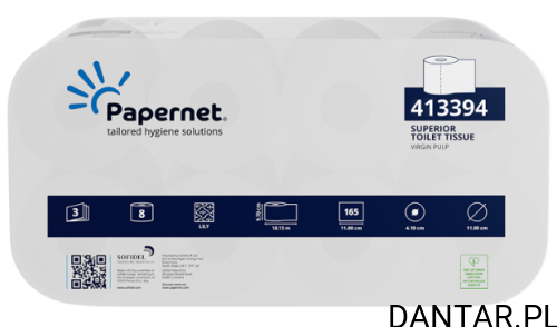 Papier toaletowy Papernet biały 3w 18,5M 413394 a8/8/264
