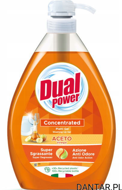 Płyn do mycia naczyń z pompką Dual Power 1l aceto a1/6