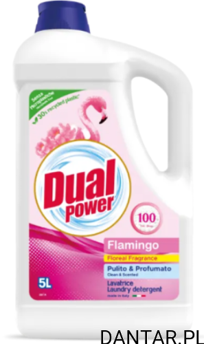 Płyn do prania Dual Power 5l uniwersalny fiori di pesco kwiatowy a1/2