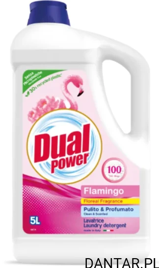 Płyn do prania Dual Power 5l uniwersalny fiori di pesco kwiatowy a1/2