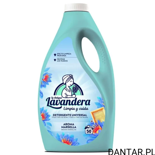 Żel do prania Lavendera 2,5l uniwersalny mydło marsylskie 50 prań 