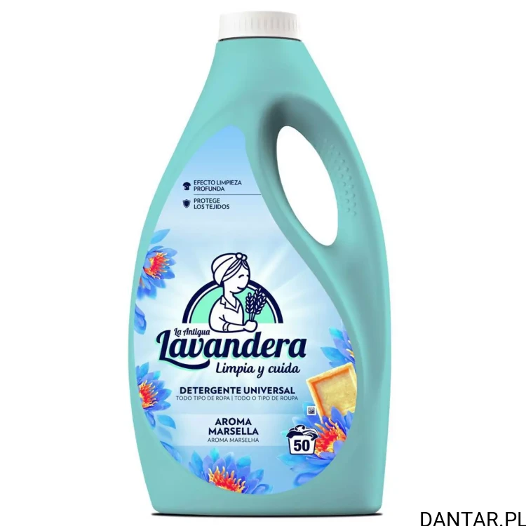 Żel do prania Lavendera 2,5l uniwersalny mydło marsylskie 50 prań 