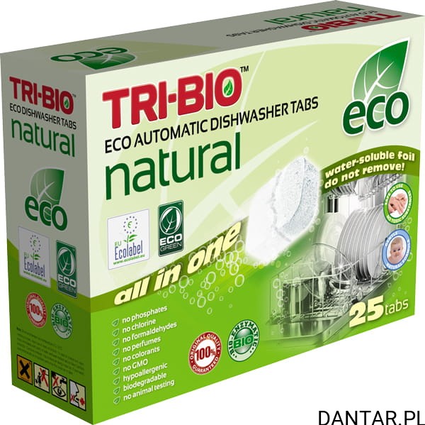 Tabletki do zmywarki natural tro bio all in one a25