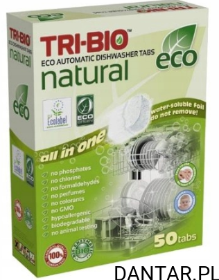 Tabletki do zmywarki tri-bio ekologiczne a50