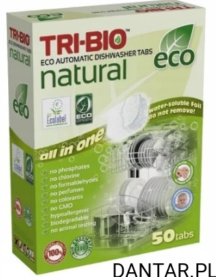 Tabletki do zmywarki tri-bio ekologiczne a50
