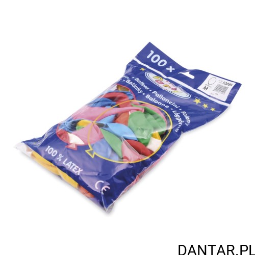 Balony mix kolorów M a100 53099