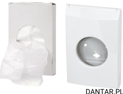 Dozownik biały na woreczek higieniczny 60884